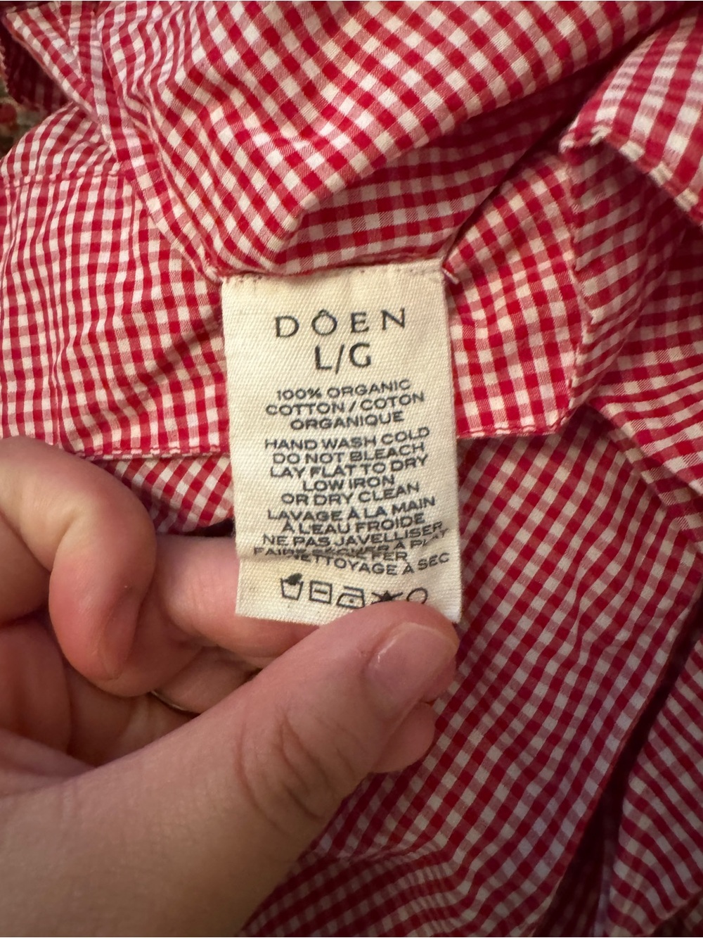 Dôen RARE Emmaretta in Red Gingham Size L - Picture 6 of 7